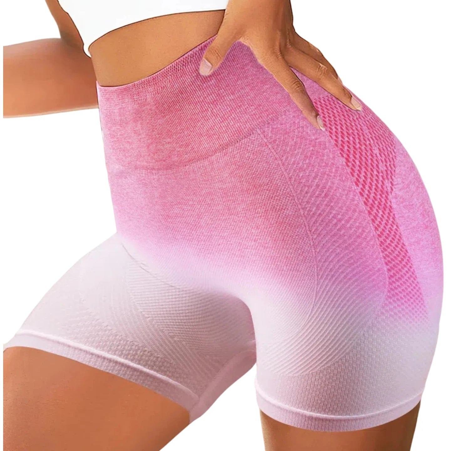 Booty Lifting Shorts Women High Waist Tummy Control Seamless Quick Dry Yoga Gym Fitness