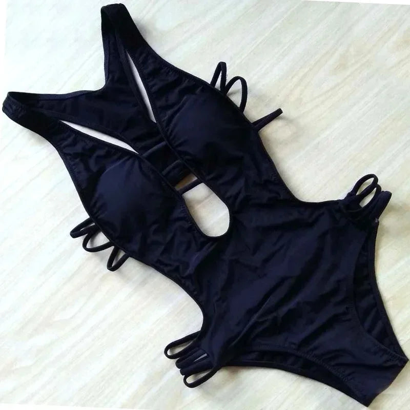 S - XXL Printed Women Swimwear One Piece Swimsuit Female High Cut Trikini Backless Monokini Bather Bathing Suit Swim Lady