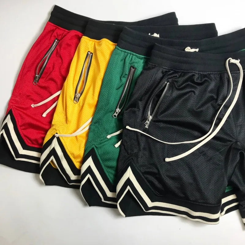 Gym Shorts Men Mesh Running Shorts Men Quick Dry Loose Sport Basketball Training Shorts Male Sportswear Summer Men Shorts