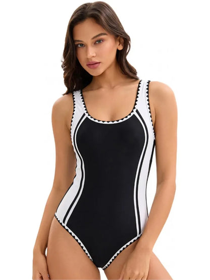 High Waist Swimsuit Women Summer Bathing Suit Bikini Set Sleeveless Swimwear Beach Swimming Suit For Female