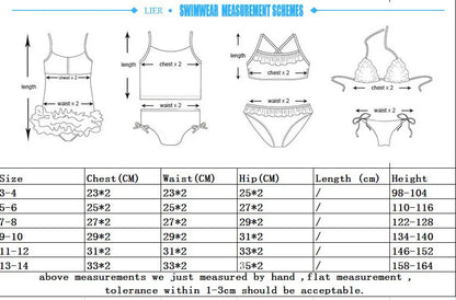 7-14Year Rainbow Print Child Bikini Set 2024 Girls Swimsuit Swimwear For Kids Summer Brazilian Teen Baby Swimming Suit Set 2