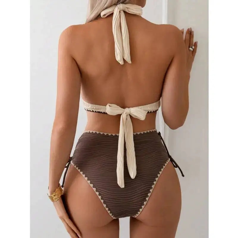 High Waist Bikinis Women's Swimwear Female Swimsuit For Swim Wear Bathing Suits Brazilian Bikini Set Beachwear Pool Bather