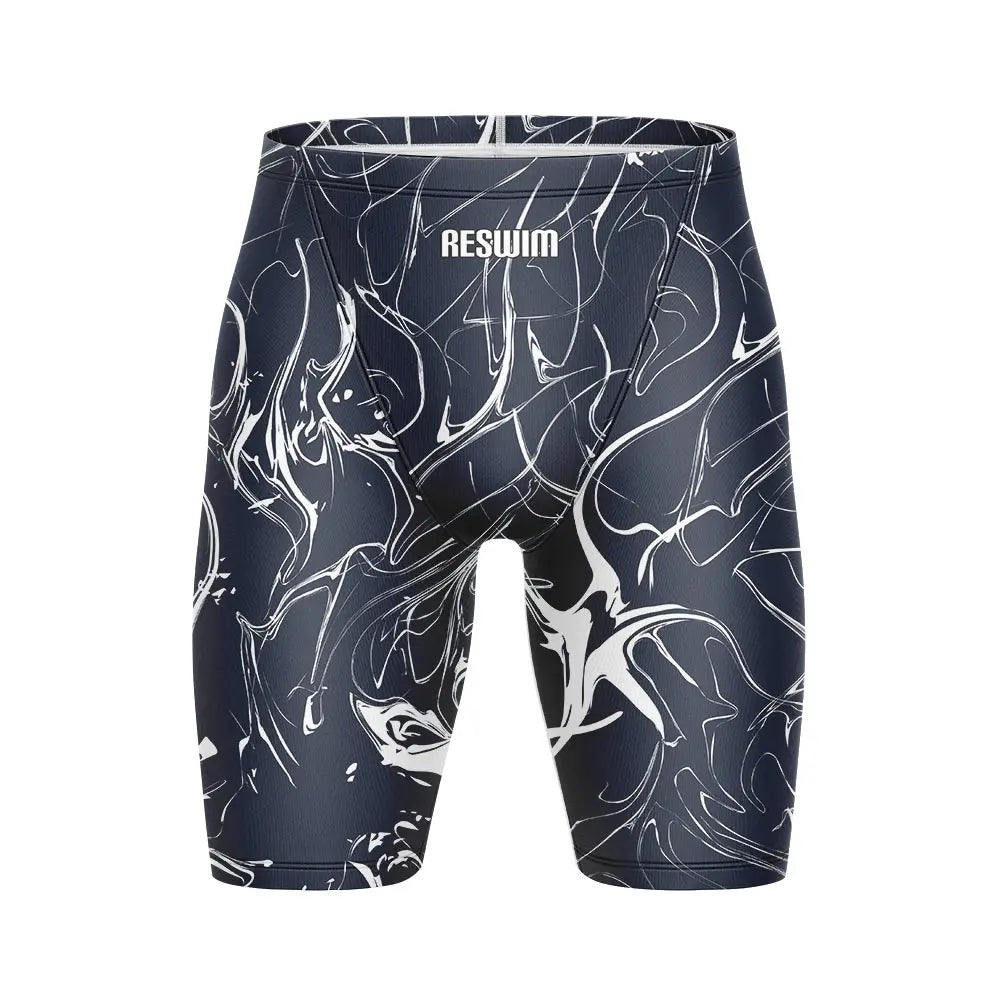Swimming Trunks Beach Tights Shorts Men's Swim Jammer Shorts Athletic Training Swimsuit Short Quick Dry Lycra Surfing Pants
