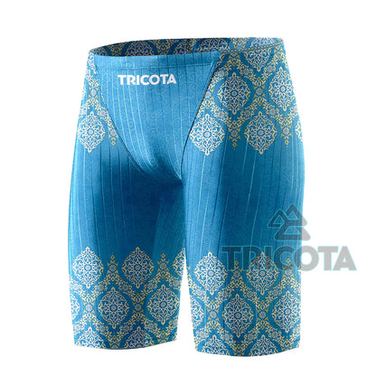 Surfing Shorts Men Swim Pants Jammers Athletic Competition Training Swimsuit Durable Chlorine Resistant Endurance Beach Trunks