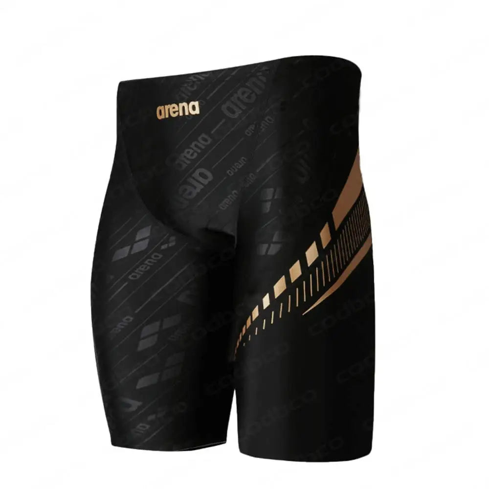 Summer Men's Swim Jammer Swimsuit Shorts Print Beach Surfing Tights Shorts Quick Dry Swimming Trunks Sports Swim Pants Swimwear