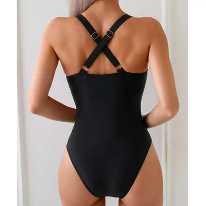 Patchwork Women Swimsuits Closed One-Piece Swimwear Sports Swimming Wear Bodysuit Bathing Suits Beachwear Pool Bather