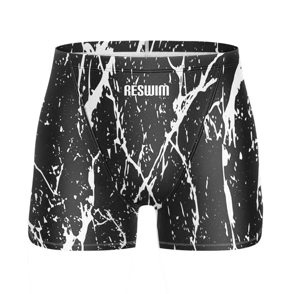 Men's Beach Tights Shorts Swim Jammer Swimsuit Swimming Trunks Athletic Training Swimwear Lycra Running Diving Surfing Pants