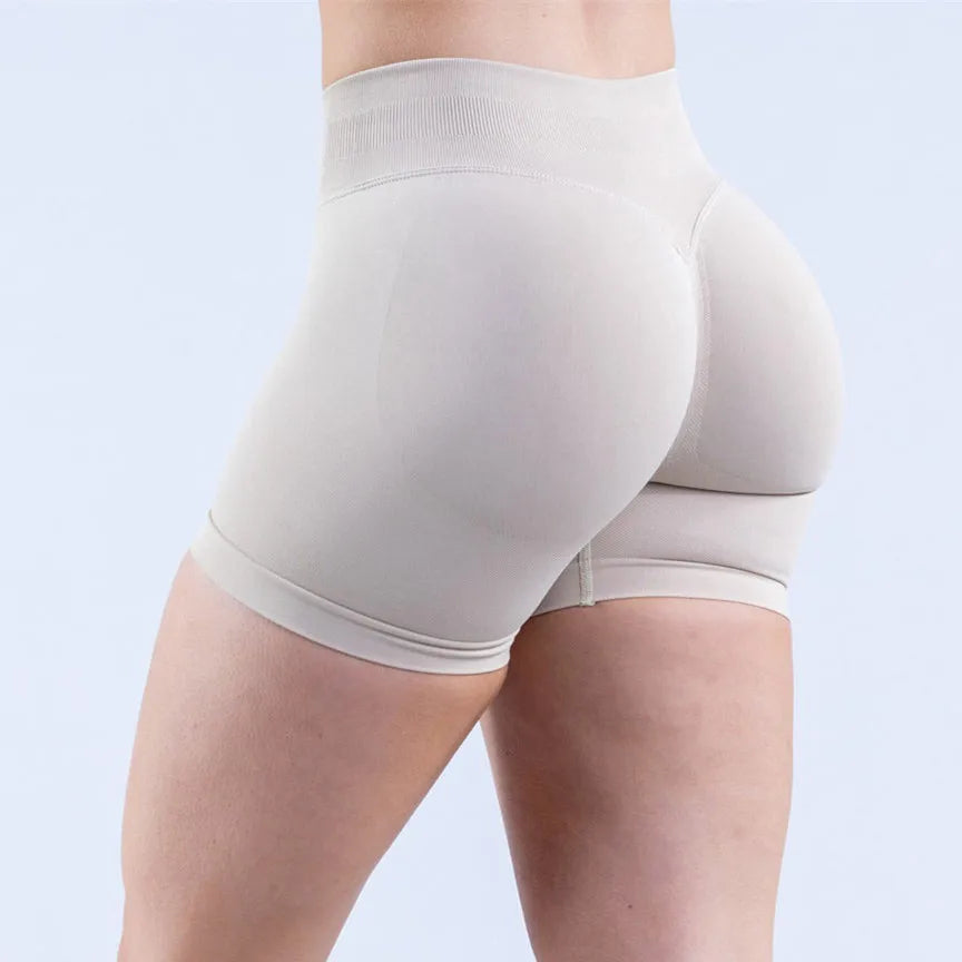 D-impact Gym Woman High Support Fitness Sports Biker Shorts Workout Scrunch Butt Yoga Seamless Leggings Running Shorts XP389