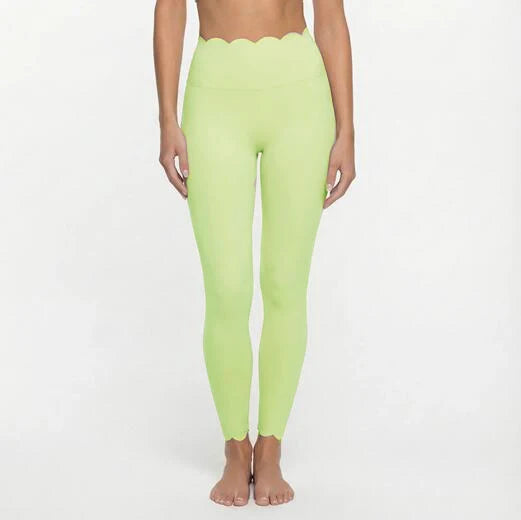 Laser Wave Plastic Elastic High Waist Tight Pants for Women, Speed Drying Fitness Running, Tight Bottom Pants XP172