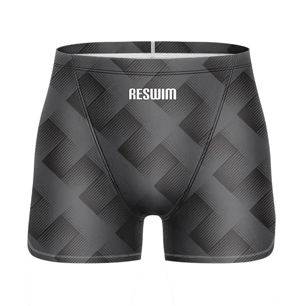 Men's Beach Tights Shorts Swim Jammer Swimsuit Swimming Trunks Athletic Training Swimwear Lycra Running Diving Surfing Pants
