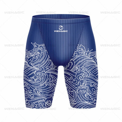 Men's Swimming Jammer Swimwear Endurance Athletic Training Swimsuit Summer Beach Swimming Trunks Diving Surf Tight Shorts