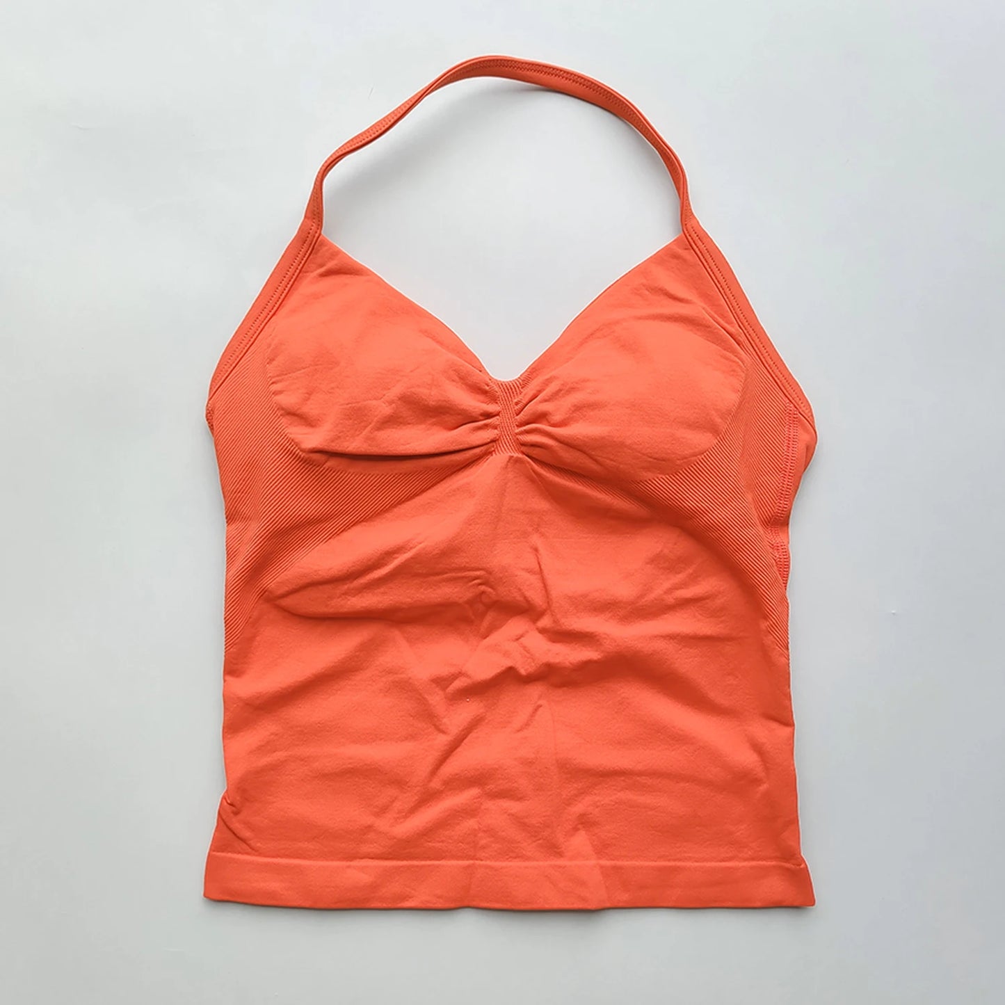 Longline Strappy Gym Tops Women's Sleeveless Workout Shirt  Gym Clothes  Scrunch Open Back Bra Running Yoga Tank Tops
