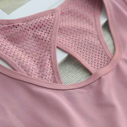 Yoga Clothing Women Sports Tops Hoodie Loose Sleeveless Running Training Quick Dry T-Shirt Outside Fitness Tank Tops
