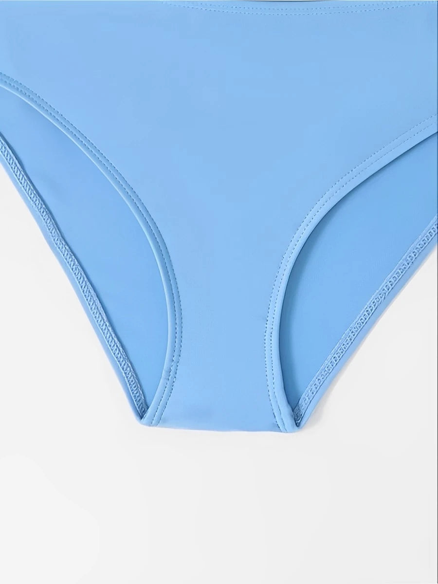 3 Pieces Girls Swimsuit Kids Swimwear Female Long Sleeve Beach Dress & Pants Children's Bathers Bathing Swimming Swim Suit