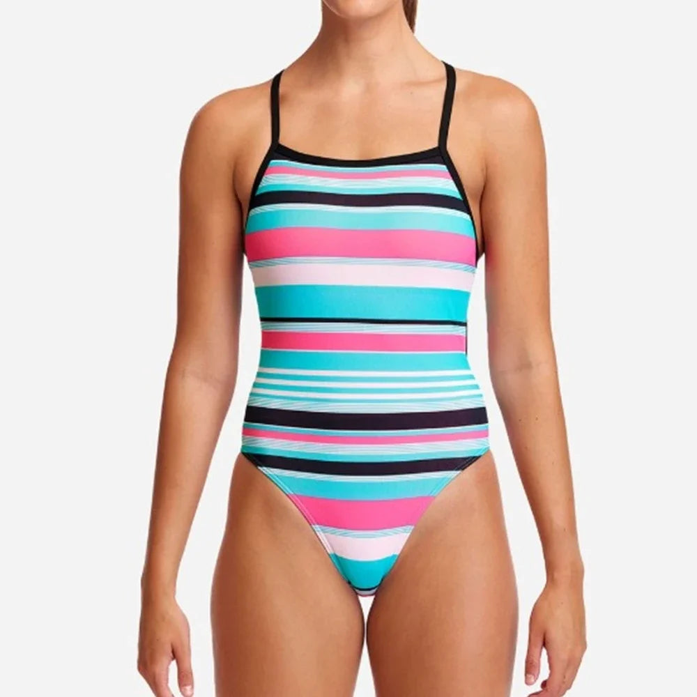 Women Swimsuit Triathlon Back One-piece Suit Swimwear Wear Functional Training Swimsuit Sports Swimminggown