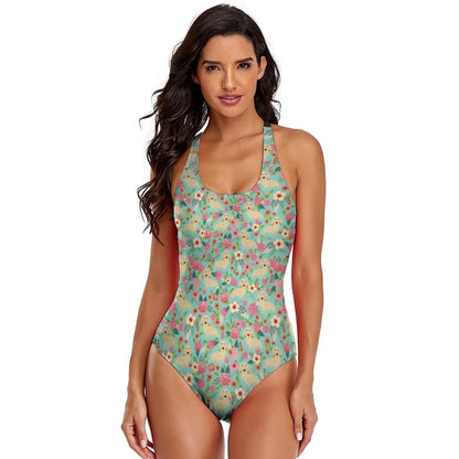 Floral Swimsuit Simple Swim Swimwear Women Wholesale 1 Piece Bathing Suit