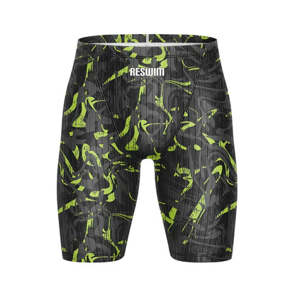 Summer Men's Beach Swimming Trunks Pro Swim Jammer Endurance Athletic Training Swimsuit Shorts Swimwear Jammer Tights Surf Pants