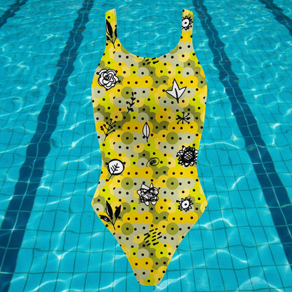 Love The Pain One Piece Swimsuit Women Wide -shoulder Strap Swimwear Bathing Outdoor Sports Training Suit Bodysuit