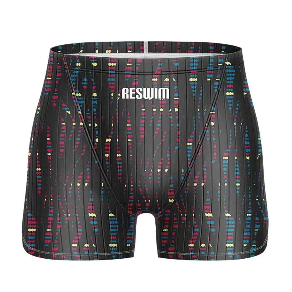 Men's Swim Jammer Swimsuit Shorts Swimming Trunks Athletic Training Swimwear Man Endurance Beach Tights Swimsuit Size 6XL