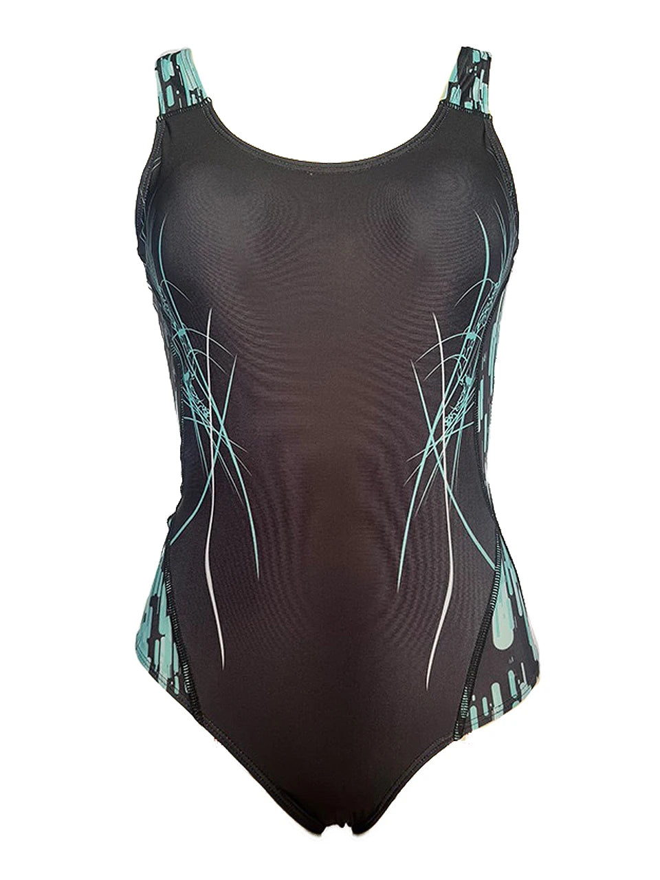 Slim Printed One Piece Swimsuit Women Back Hollow Sporty Swimwear Female Bathers Bathing Swimming Suit Padded Beachwear