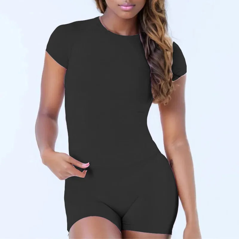2PCS D-impact Women Short Sleeve Yoga Set High Waist Scrunch Workout Pant T-Shirt Fitness Gym Sculpting Legging Activewear