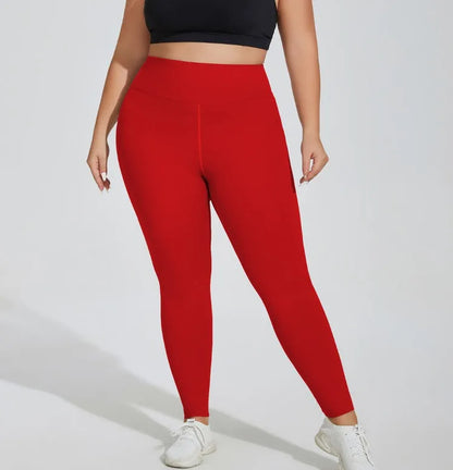 L-4XL Plus Size Sports Pants Lines Lifting Buttocks Sports Tight Pants Women High Waist Elastic Fitness Running Yoga Pants