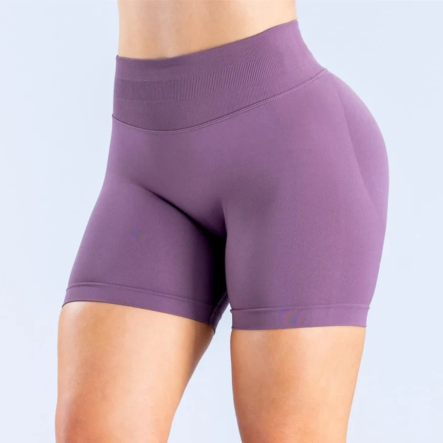 D-impact Gym Woman High Support Fitness Sports Biker Shorts Workout Scrunch Butt Yoga Seamless Leggings Running Shorts XP389