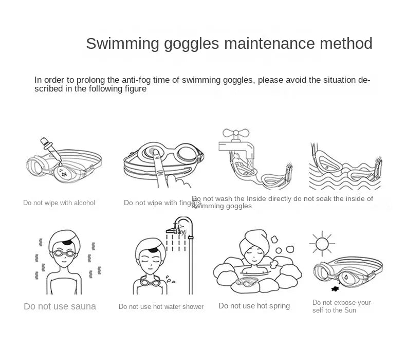 Zoke Kid Swimming Goggles Hd Waterproof Coating Diving Glasses Professional Swim Accessories