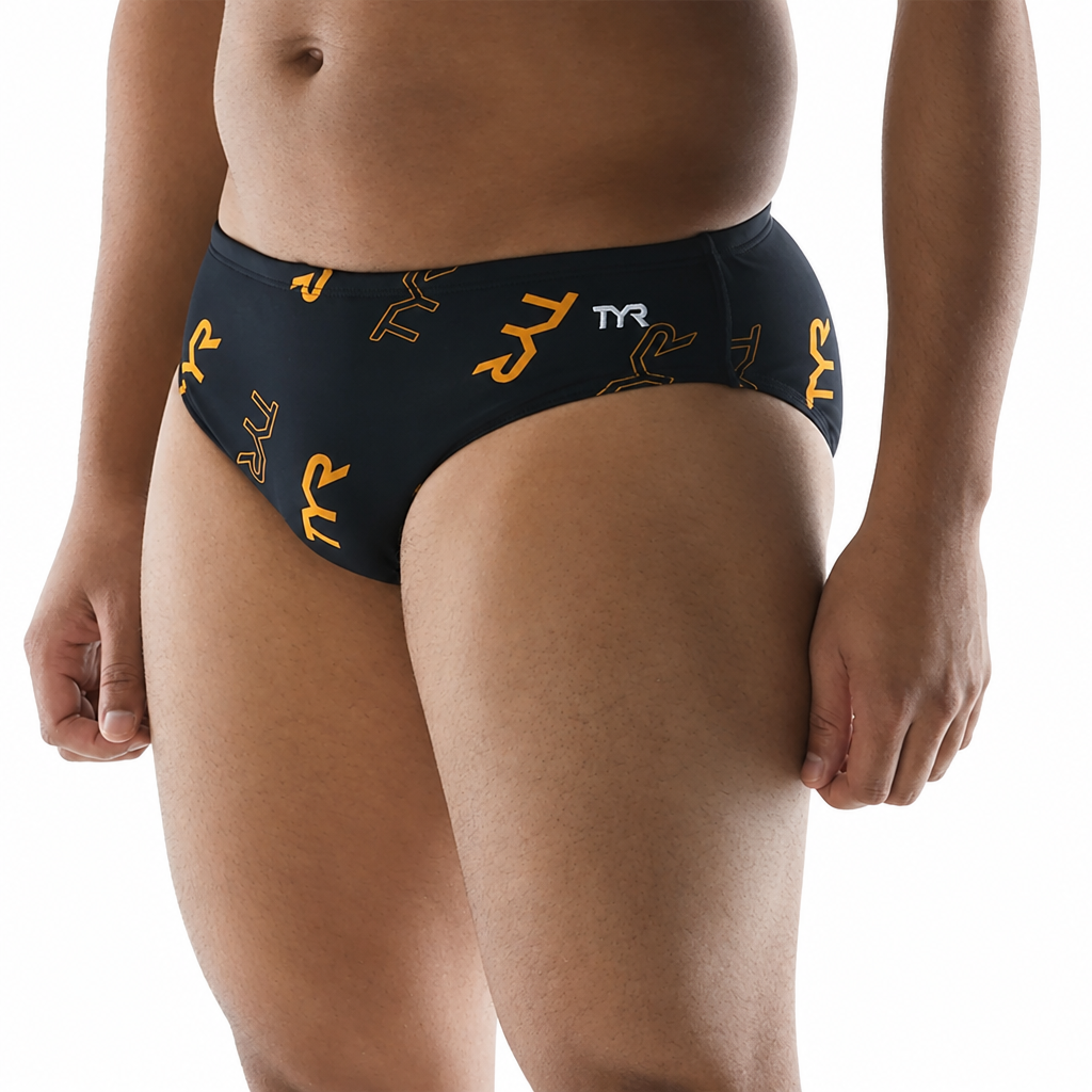 Men's racer swim briefs, cleaned product image