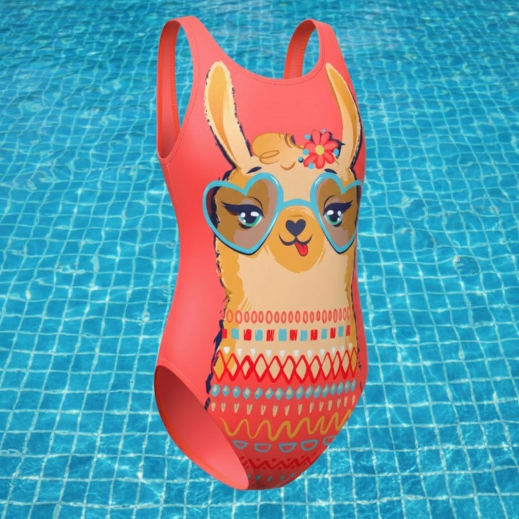 8-14Years Girls Swimsuit Summer Children Girls One Piece Swimwear Women's Swimsuits Beachwear Bathing Suits Monokini Bathers Pool Swimming Lessons Squad